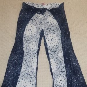 Open side palazzo floral pant